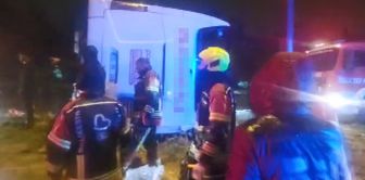 В Балыкесире перевернулся пассажирский автобус! 3 человека погибли, 31 пострадал.