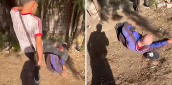سخروا من الرجل النائم في الشارع وركلوه في وجهه