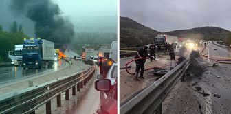 The driver of the car, which burst into flames after crashing into barriers, died a horrific death.