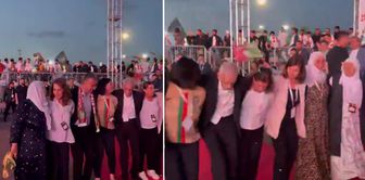 Ahmet Türk danced halay at Amedspor's championship celebrations.