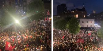 After the match ended, thousands of fans poured into the streets.