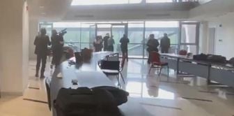 The inside of the CHP headquarters has turned into a battlefield! It's so chaotic you can't see your hand in front of your face.