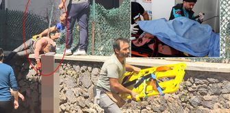 Terrible incident! He was hospitalized with an iron rod lodged in his back.