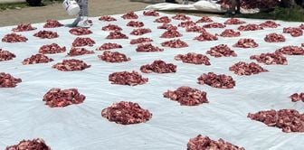 A 100-year-old tradition in Yüksekova: 140 sacrifices were made, and the meat was distributed equally to the entire village.