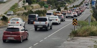 Holidaymakers flooded into Muğla! Vehicle queue reached 22 kilometers.
