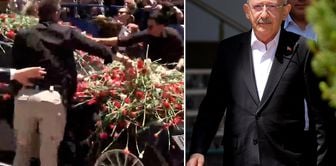 Kemal Kılıçdaroğlu was welcomed with carnations at the CHP Headquarters.