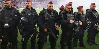Armed police officers were on duty at the Champions League final.