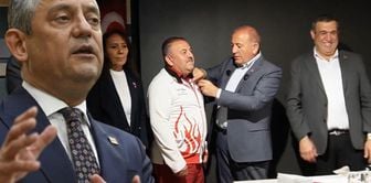 Gürsel Tekin pinned badges to party members returning to CHP.