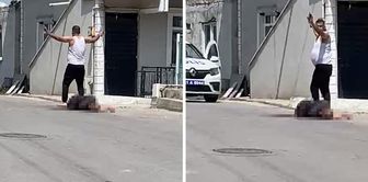 Lynching attempt against suspect who stabbed his wife in the middle of the street