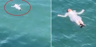 Mysterious incident in Istanbul! Found lying on his back in the sea and crying