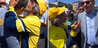 Rambo Okan kissed Hakan Safi on the forehead