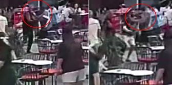 He knocked down the suspect fleeing from the police with a single punch.