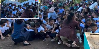 The 7.8 magnitude earthquake in the Philippines caught on camera! Dozens of students experienced a nightmare.