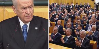 Bahçeli played the anthem he had prepared for the Turkish National Football Team in the party group.
