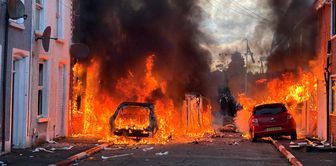 Streets in Northern Ireland erupted in chaos! Vehicles were set on fire, and the windows of a Turkish barber shop were shattered.