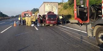 Horrific accident on Northern Marmara Highway! 3 people, including 1 baby, lost their lives.