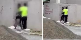 В Игдыре утверждается, что два дорожных полицейских избили человека.