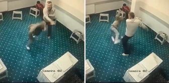 Shocking scenes in the country! They beat the little child with kicks and punches.
