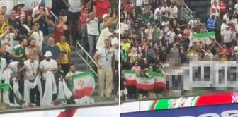 The 'massacre' banner that marked the Iran match