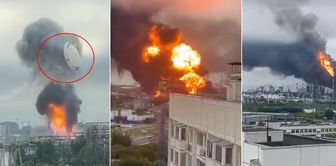 The capital of Russia has been struck! The building literally exploded into the air, the city is in flames.