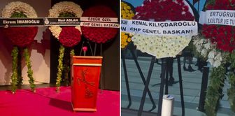 Striking scene at Kadir İnanır's funeral! Kılıçdaroğlu's wreath was left at the door.