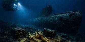 2.2 tons of gold has been waiting at the bottom of the Atlantic Ocean for 82 years.
