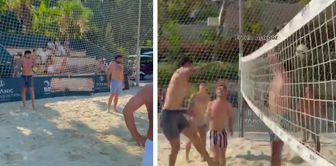Two national football players headed straight to Bodrum as soon as the World Cup ended.