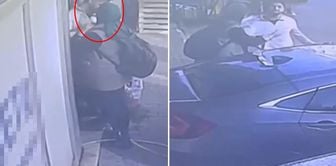 New footage of the harassing woman! The laundry worker she tried to kiss drove her away by spraying water.
