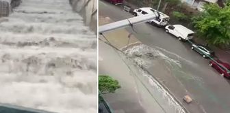 The expected rainfall has started in Istanbul, with roads turning into lakes within minutes.