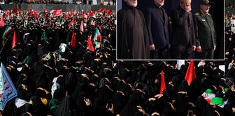Hundreds of thousands came to Khamenei's funeral carrying the same flag! There is also a message from Trump