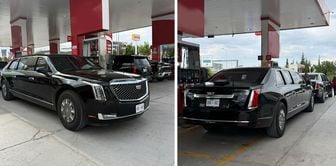 Vehicles in US President Trump's convoy were spotted in Ankara