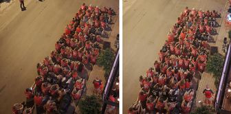 The images are from Alanya, not Norway! They celebrated their country's victory by rowing.