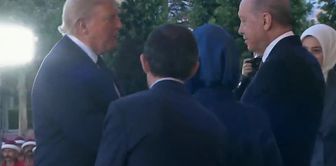 Reception at Beştepe! President Erdogan and First Lady Emine Erdogan welcomed Trump.