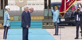 An official ceremony for Trump at Beştepe
