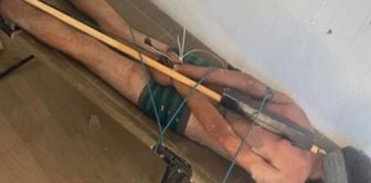 An Israeli soldier tortured a Palestinian prisoner and shared his photo with a 'Good morning' note.
