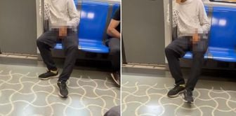 Поймайте этого извращенца! Отвратительная сцена в стамбульском метро