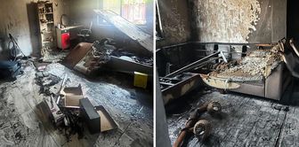 Ex-husband set the house on fire; mother and 2 daughters survived by taking refuge in the bathroom