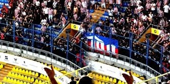 Attempted attack on Turkish police by Gornik Zabrze fans