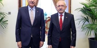 The Speaker of the Turkish Grand National Assembly, Numan Kurtulmuş, met with Kılıçdaroğlu.