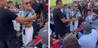 Acun Ilıcalı's wife received a 'Sit down' reaction from the stands during the World Cup final