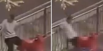 The unbelievable scandal displayed in the children's park was met with a storm of reaction on social media.