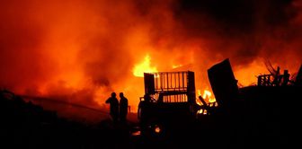 Major fire in Malatya! Efforts continue to intervene in the flames that painted the night red.