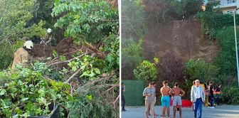 Landslide in Buyukcekmece: There are people trapped