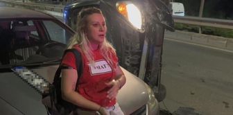 He hit a parked car and rolled over on its side! His response to journalists left them speechless.