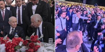 Devlet Bahçeli was a witness at the wedding attended by 20,000 people.