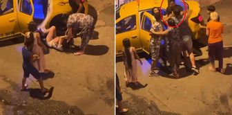 They beat the girl who pulled a knife in the taxi, and beat the one trying to break up the fight on the street.