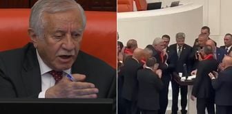 Striking moments in the General Assembly: Türkoğlu from the İYİ Party was removed from the podium with difficulty.