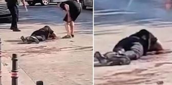 A horror movie-like incident! First he stabbed, then he waited by the victim's side.