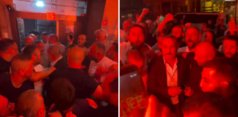 Enthusiastic welcome to UltrAslan leader Sebahattin Şirin