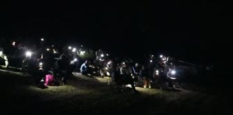 Thousands flocked to watch the Perseid meteor shower! Traffic was jammed, and they walked for miles.